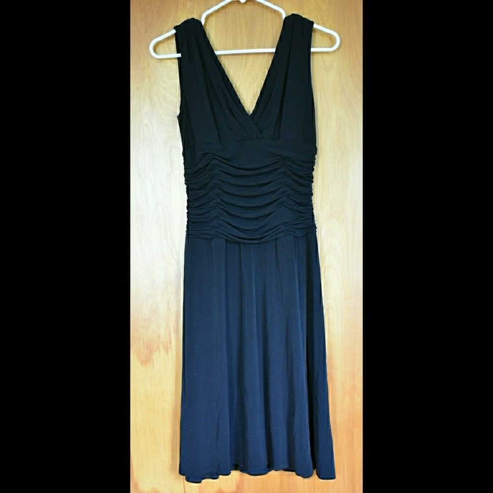 Black knee length dress